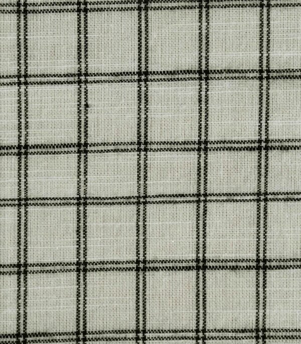 Cotton Black Checked Yarn Dyed Fabric