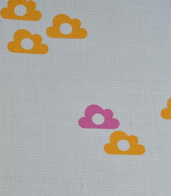 Cotton Flower Print Double Cloth Fabric