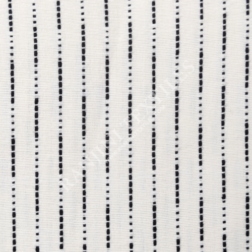 Black & White Yarn Dyed Stripe Fabric